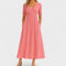 Phoebe Elegant Midi Dress in Pink