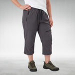 Outdoor Capri Pants with a Relaxed Fit in Dark Gray