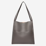Women's Elegant Leather Crossbody Bag in Gray