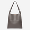 Women's Elegant Leather Crossbody Bag in Gray