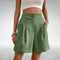 Mina Everyday Shorts with a Relaxed Fit in Green