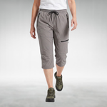 Outdoor Capri Pants with a Relaxed Fit in Gray