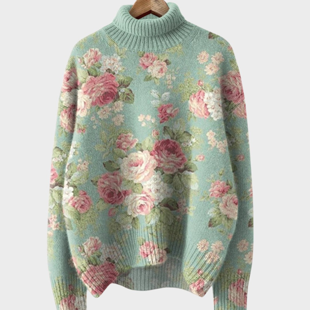 Marjorie Art Knit Turtleneck Sweater