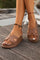 Women's Chic Comfort Platform Slippers in Brown