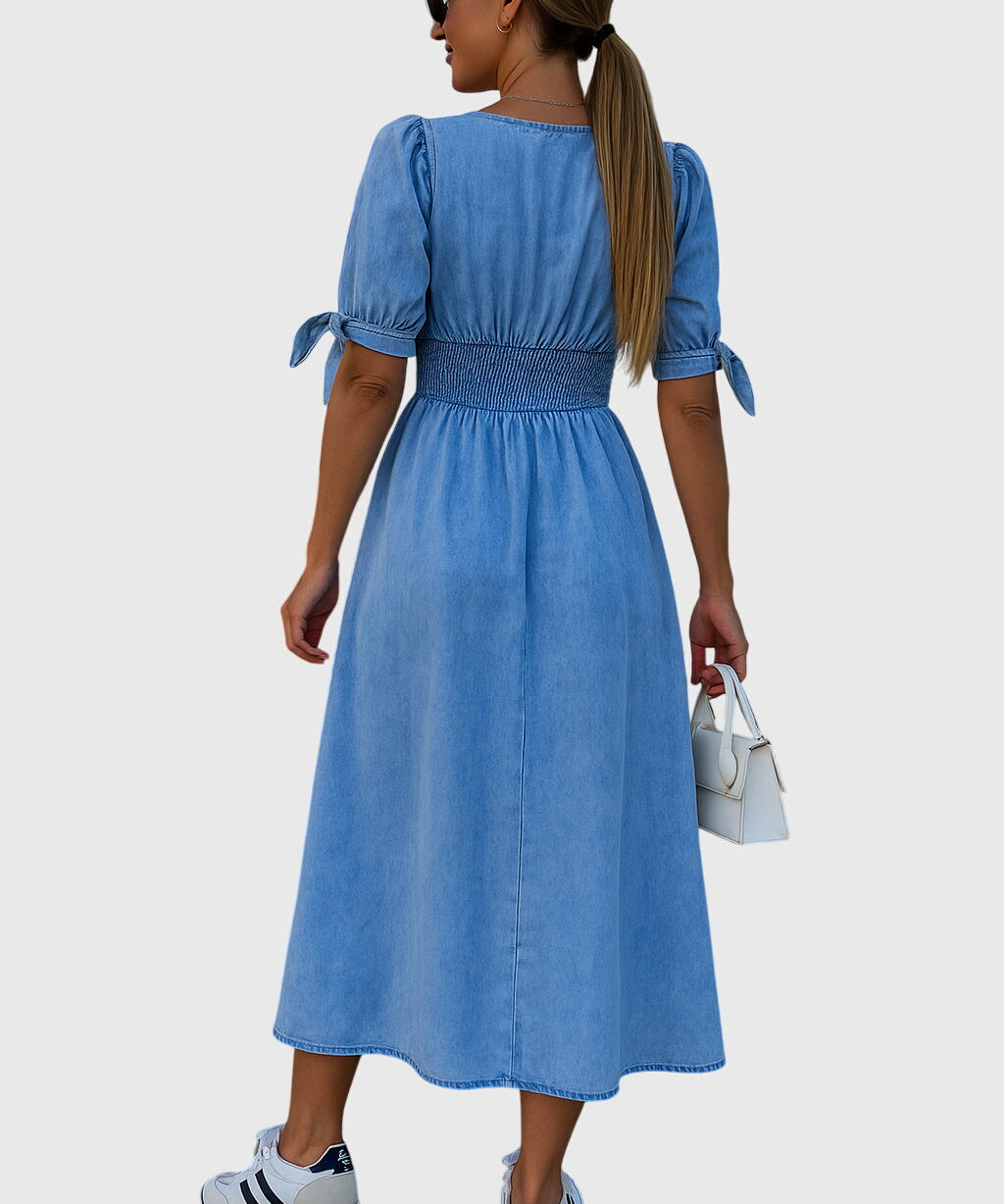 Jacqueline Elegant Denim Dress, photo 2