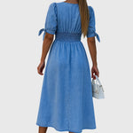 Jacqueline Elegant Denim Dress, photo 2