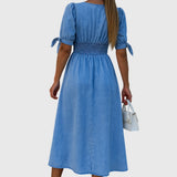 Jacqueline Elegant Denim Dress, photo 2