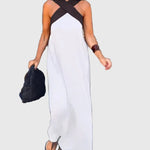 Women's Graceful Flowing Maxi Dress in White
