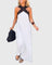 Women's Graceful Flowing Maxi Dress in White