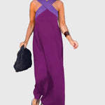 Women's Graceful Flowing Maxi Dress in Purple