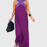 Women's Graceful Flowing Maxi Dress in Purple