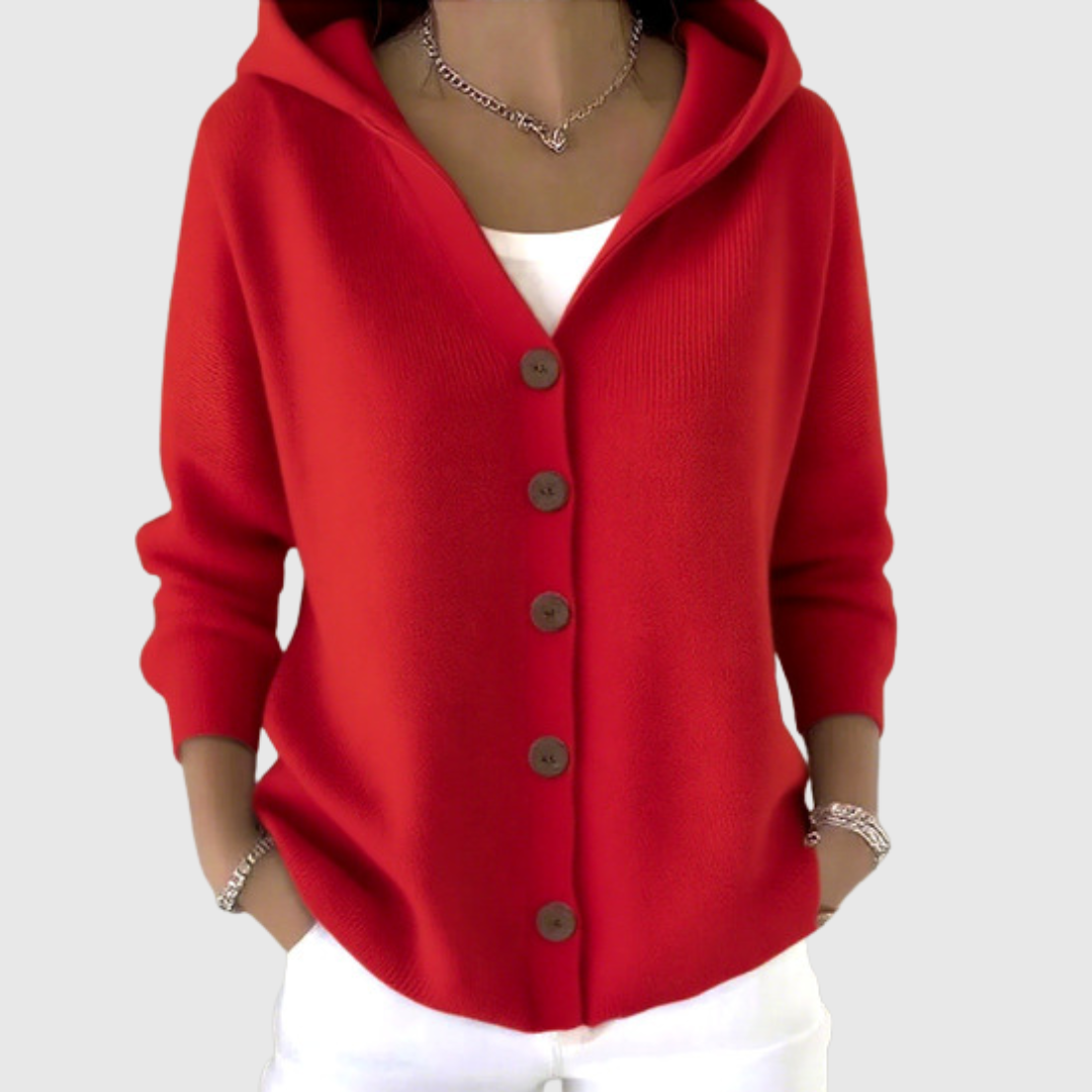 Piper Cozy Hooded Knit Cardigan