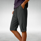 Jenna Everyday Shorts with a Relaxed Fit in Dark Gray