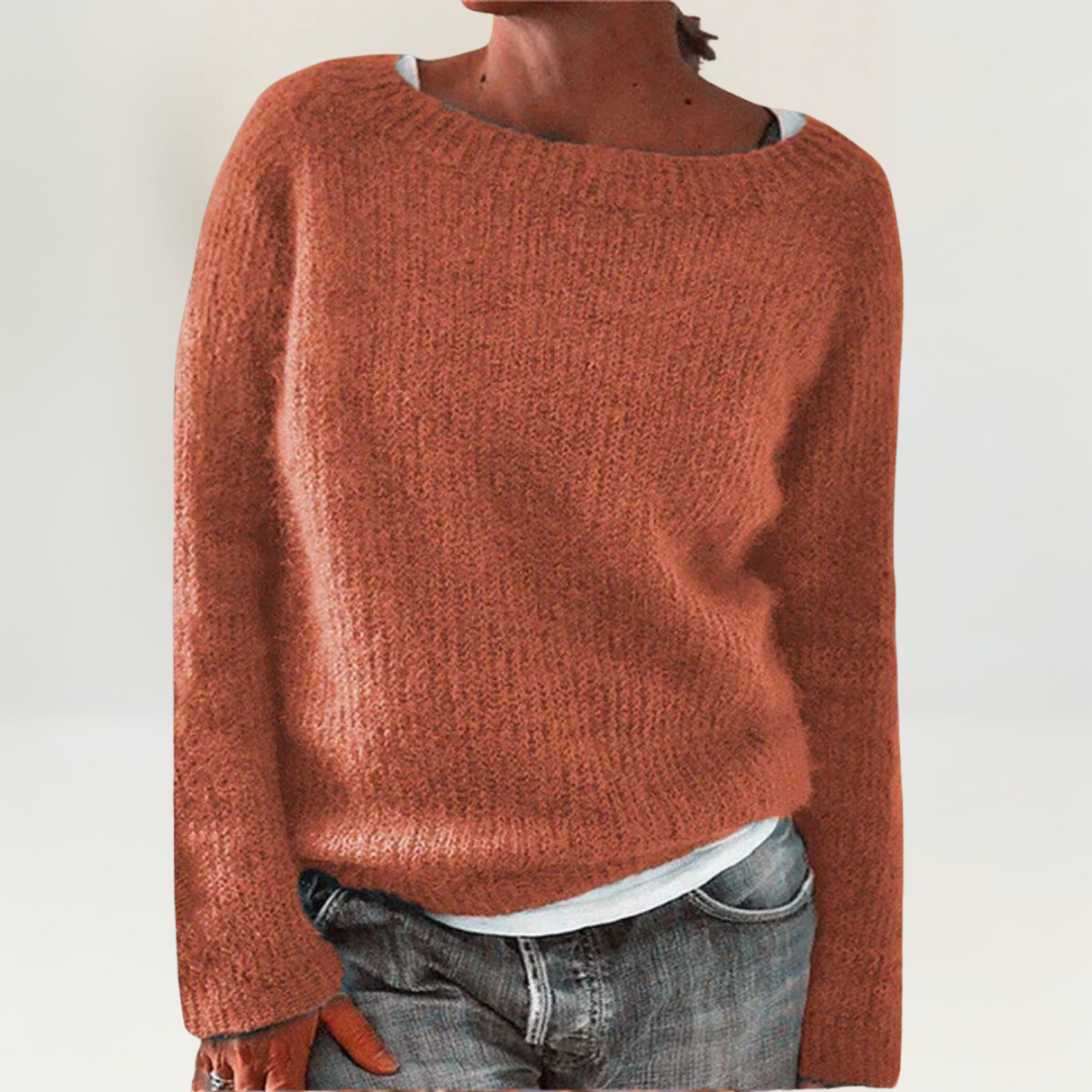 Suzy Cozy Sweater in Orange