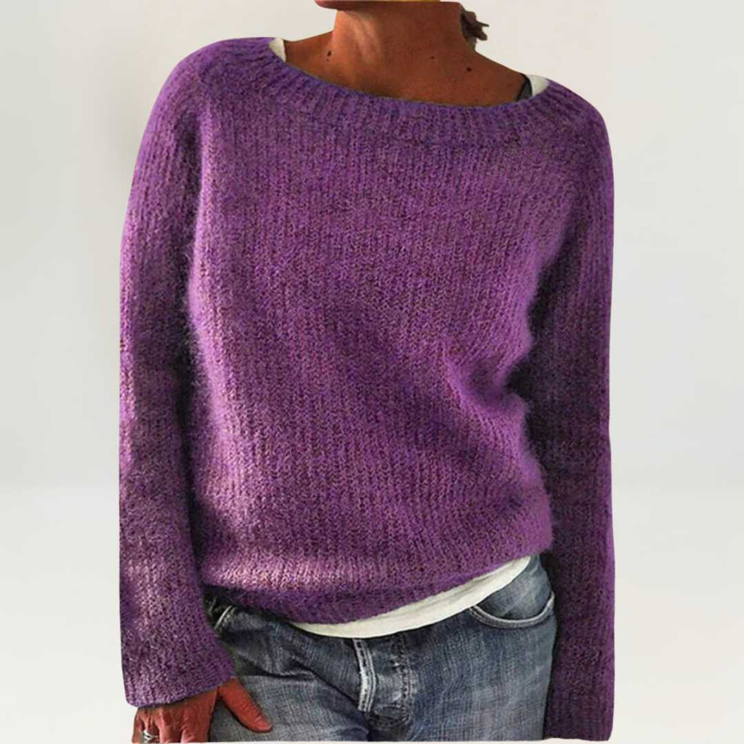Suzy Cozy Sweater in Lilac
