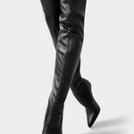 Over-the-Knee Stretch Boots with Gold Heel, photo 3
