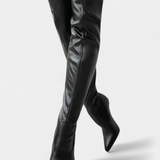 Over-the-Knee Stretch Boots with Gold Heel, photo 3