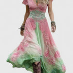 Sydneighh Elegant Maxi Dress in Pink