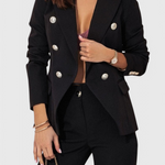 Women's Fitted Blazer with Slim Pants