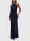 Anzhelia Sophisticated Maxi Dress in Navy