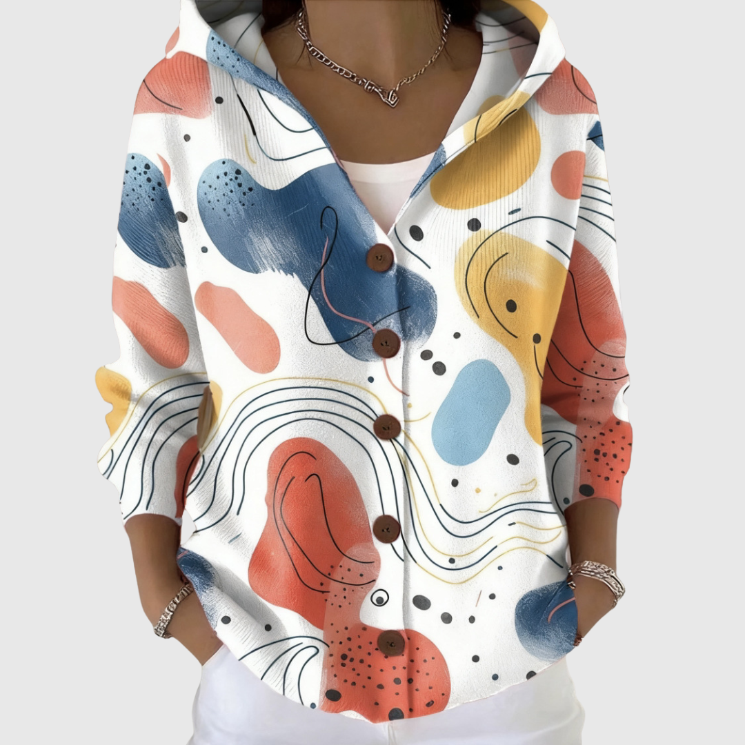 Delilah Cozy Hooded Knit Cardigan