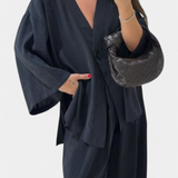 V-Neck Top with Straight-Leg Pants Set, photo 9