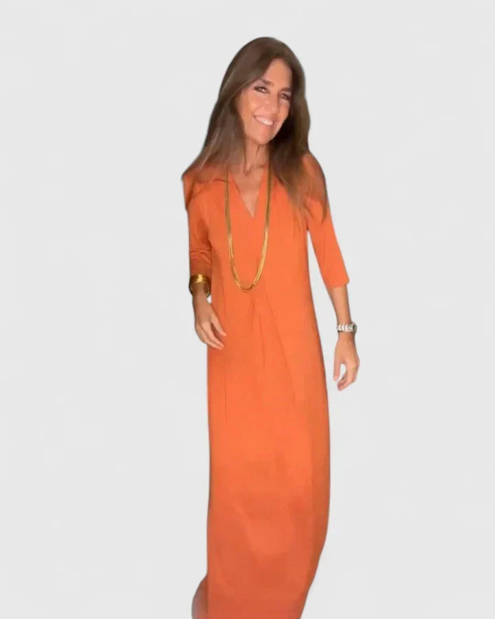Serynahh Elegant Dress in Orange