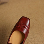 Women's Woven Square-Toe Mary Jane Flats, photo 13