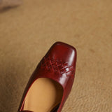 Women's Woven Square-Toe Mary Jane Flats, photo 13