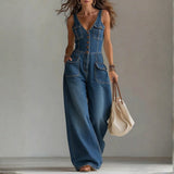 Women's Casual Denim Overalls