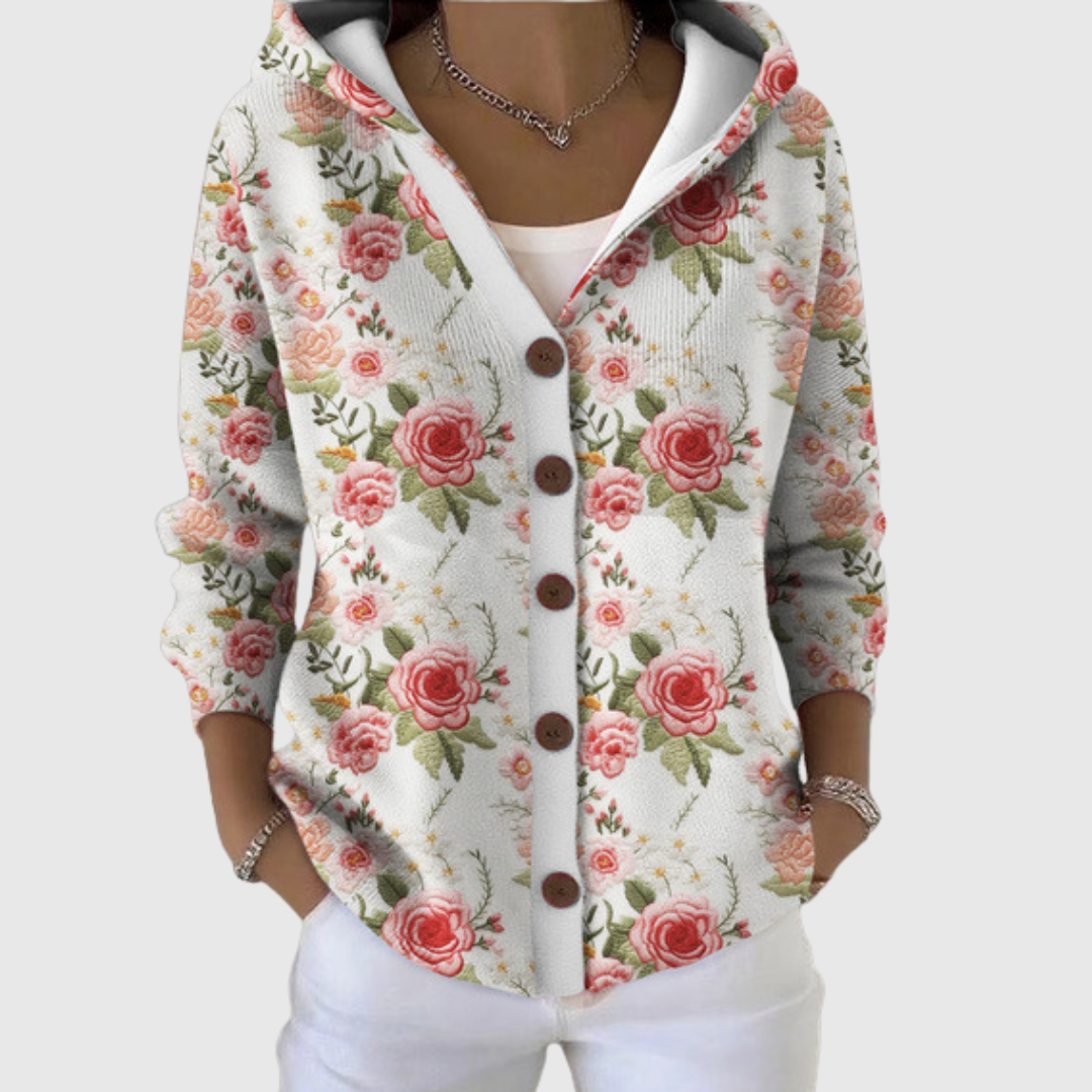 Ellie Cozy Hooded Knit Cardigan