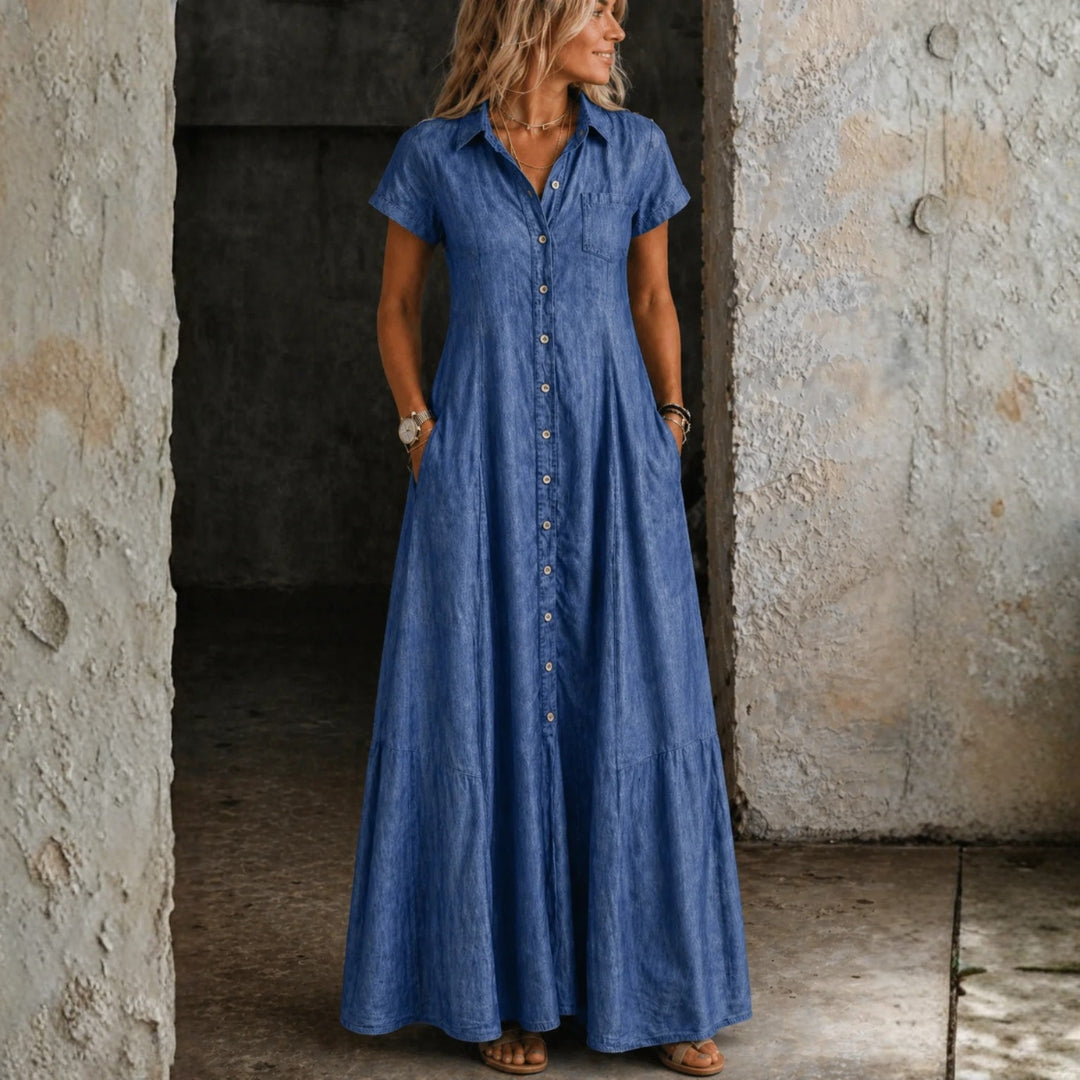 Women's Long Denim Dress