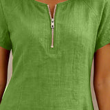 Women's Cotton Dress with Zipper Pocket, photo 14