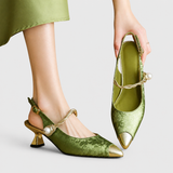Seraphyane Comfort Heels in Green