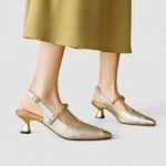 Seraphyane Comfort Heels in Beige