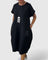 Thalyssiah Comfortable Midi Dress in Black