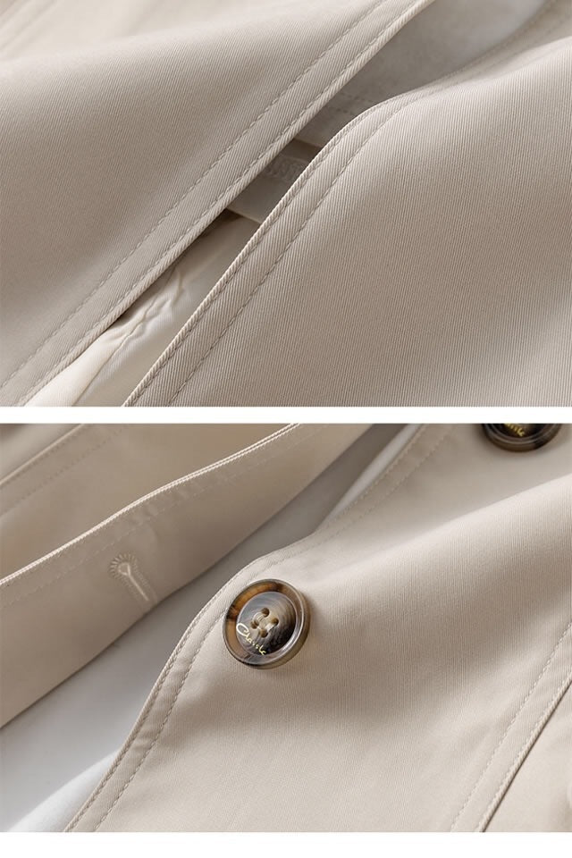 Women's Tailored Button-Front Trench Coat, photo 5
