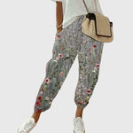 Women's Comfortable Cotton Pants in Gray