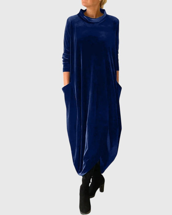 Madison Elegant Dress in Blue