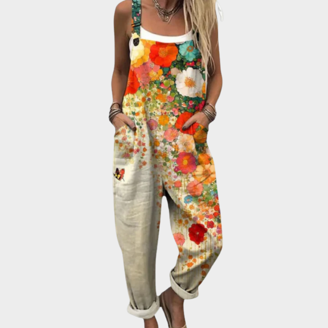 Ava Comfortable printed jumpsuit in Multicoloured