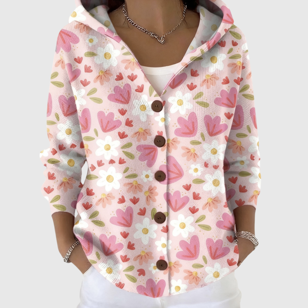 Aurora Cozy Hooded Knit Cardigan