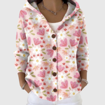 Aurora Cozy Hooded Knit Cardigan