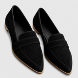 Women's Soft Suede Comfort Slippers in Black