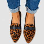 Women's Soft Suede Comfort Slippers in Leopard