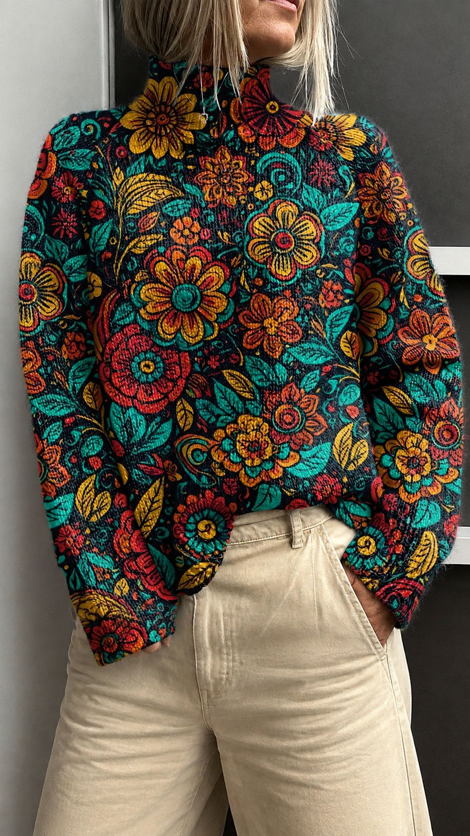 Célestine High Neck Sweater
