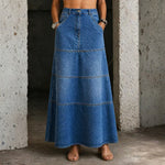 Women's Midi Denim Skirt