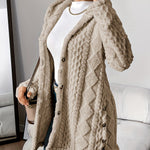 Women's Plush Hooded Jacket in Cream