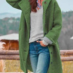Women's Elegant Wool Jacket in Green