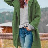 Women's Elegant Wool Jacket in Green