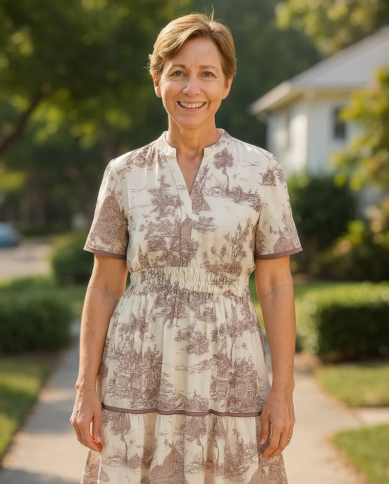Women's Classic Toile Maxi Dress, photo 3